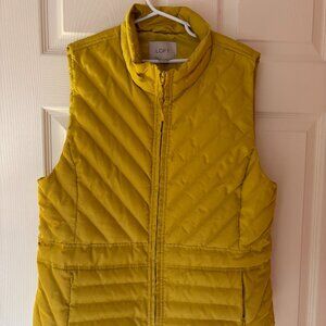 Ann Taylor Loft Yellow Vest